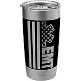 EMT American Flag USA Patriotic EMS Week AEMT Paramedic Mug Stainless Steel Insulated Tumbler