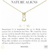 Bunny Pendant Necklace – MUSTHAVE 18K Gold Plated Minimalist Rabbit Outline Jewelry for Women, Dainty Animal Charm, Cute Nature Inspired Gift, Handmade Korean Jewelry, 16+2 inch Extender, Message Card, Birthday, BFF, Unisex (Yellow Gold)