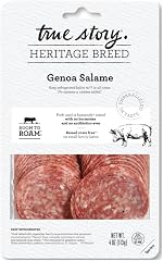 True Story Foods Salami Genoa Sliced, 4 Ounce