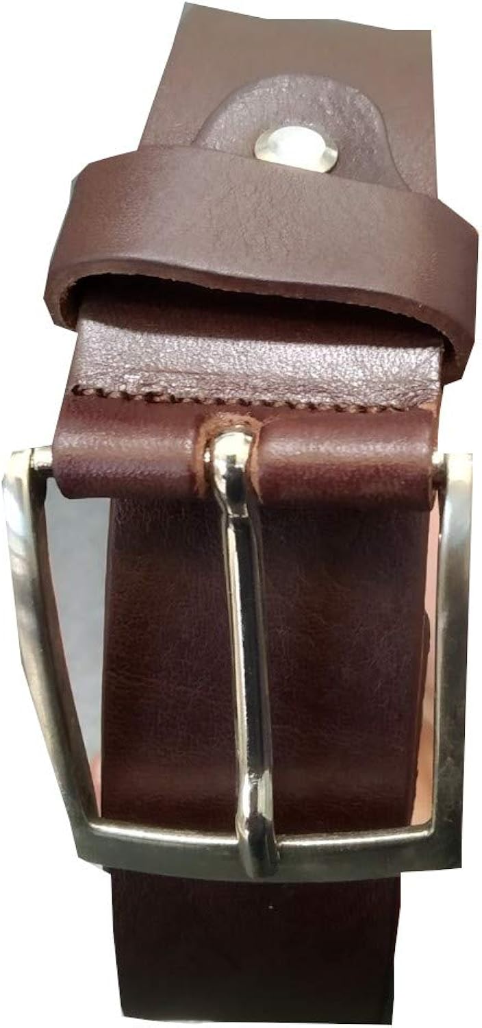 Paskar - Cinturón de piel de toro, resistente, acortable, 125-135 cm