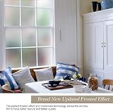 Zindoo Window Film Privacy Frosted Self Adhesive 59.5x400cm UV 95% High Privacy view 4