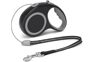 EC.TEAK Retractable Dog Leash, 20 FT Dog Walking Leash for Small/Medium Dog or Cat up to 44 lbs, Strong Nylon Cord, Tangle Free, One-Hand Brake