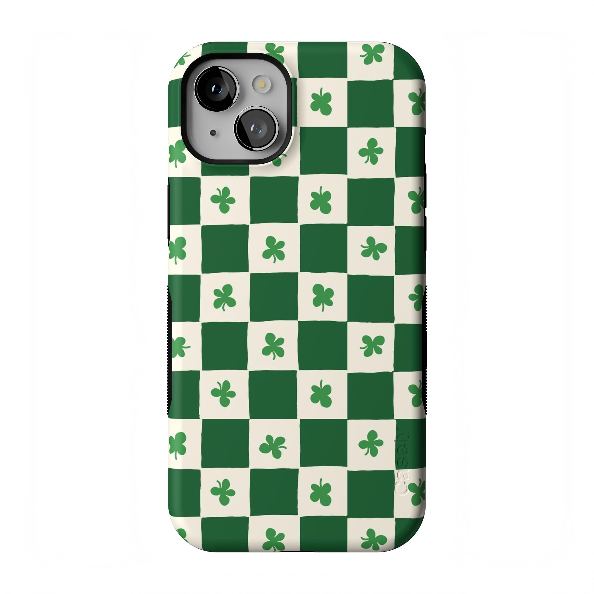 Casely iPhone 15 Case | Lucky You | Shamrock | Bold Protective Design | Compatible with MagSafe