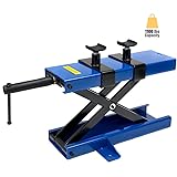 XtremepowerUS 1100Lbs Motorcycle Lift Scissor Center Jack Lift Repair Stand