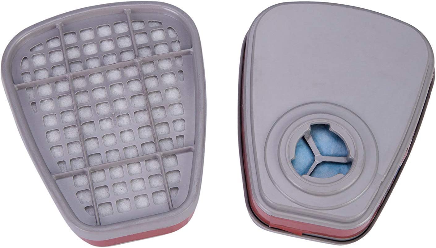 OHMOTOR 2PCS Replacement Filter Box Cartridges for Full Face Respirator