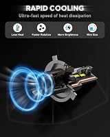 NOVSIGHT H4 LED Headlight Bulb 90W 30000LM 6500K 12V with Fan Pack of 2 view 5