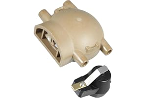 Motoforti Terminal Ignition Distributor Cap with Rotor for Ford 4 Cylinder for Tractors 2N 8N 9N with Front Mount Distributor