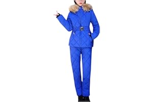Snow Suits for Women Two Piece Winter Insulated Warm Ski Outfits Waterproof Windproof Outdoor Snowboard Snowsuits