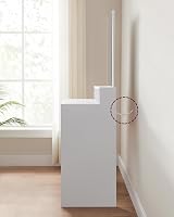VASAGLE White Makeup Vanity Dressing Table with Large Mirror 2 Drawers 3 view 7