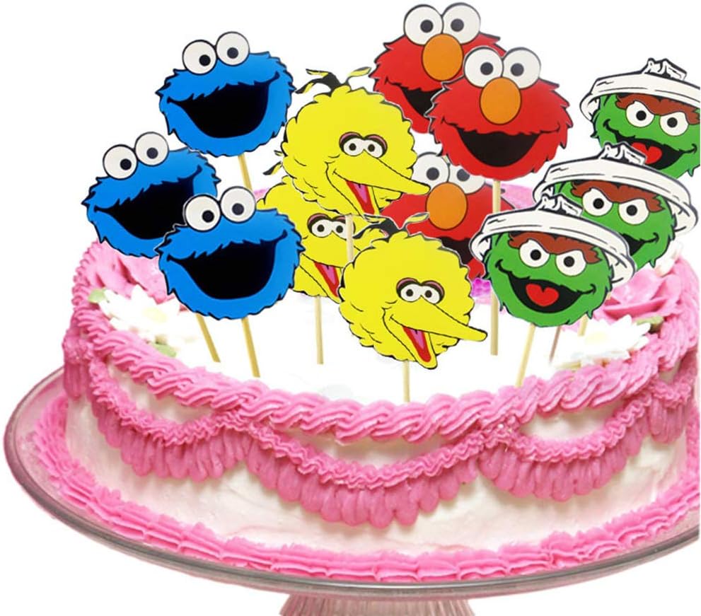 QIYNAO Happy Birthday Cake Topper (Big Bird)
