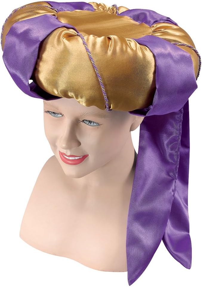 Purple & Gold Sultan Hat (Pack of 1) - Perfect Accessory for Film & TV, World & Culture, Cosplay, Festivals, & More Halloween - Image 3