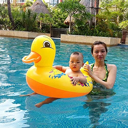 RUTUZ Baby Swimming Seat Tube Inflatable Float Seat for Kids Toddler Infant Safety Seat Boat Swimming Tube Pool Swimming Ring with Duck Style Toy Review India (Iknoor World )