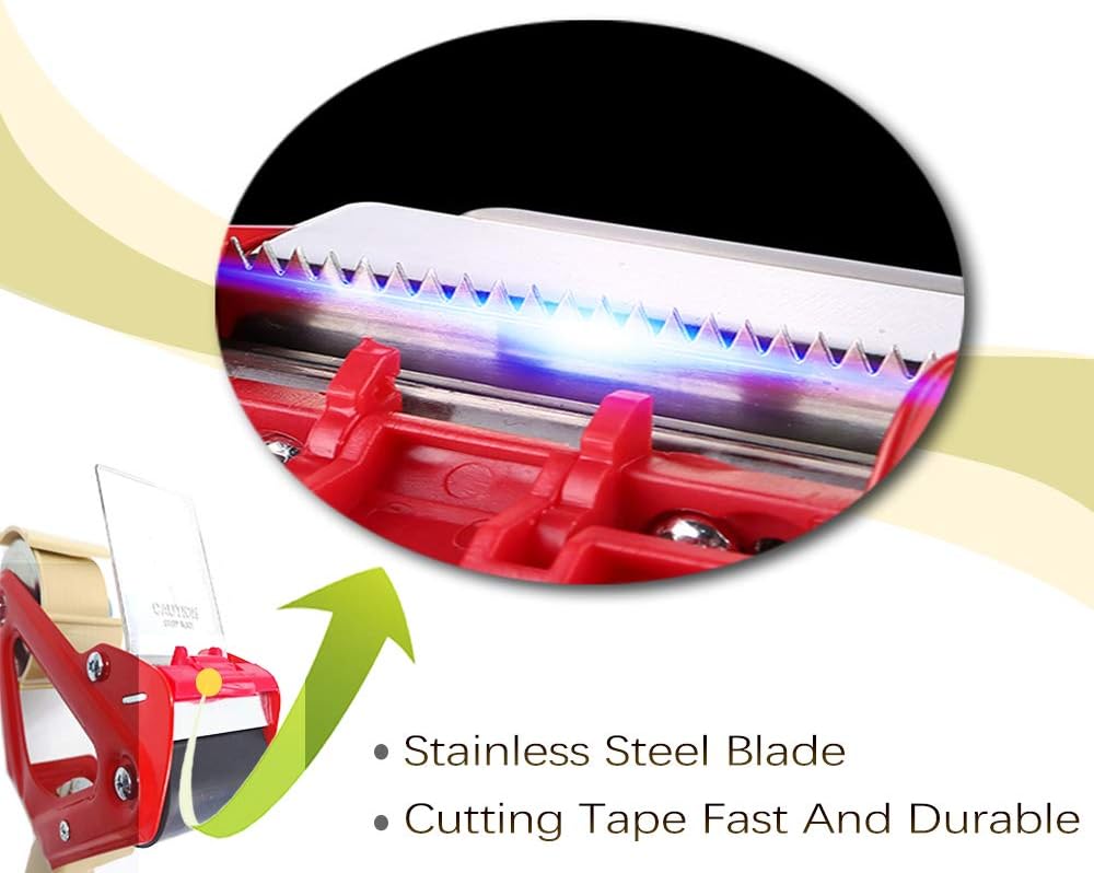 Packing Tape Dispenser Gun–Ergonomic Heavy Duty, 2 Inch Wide, Elepa Sealing Cutter, Used for Warehouse Storage Packaging, Carton Sealing. : Office Products