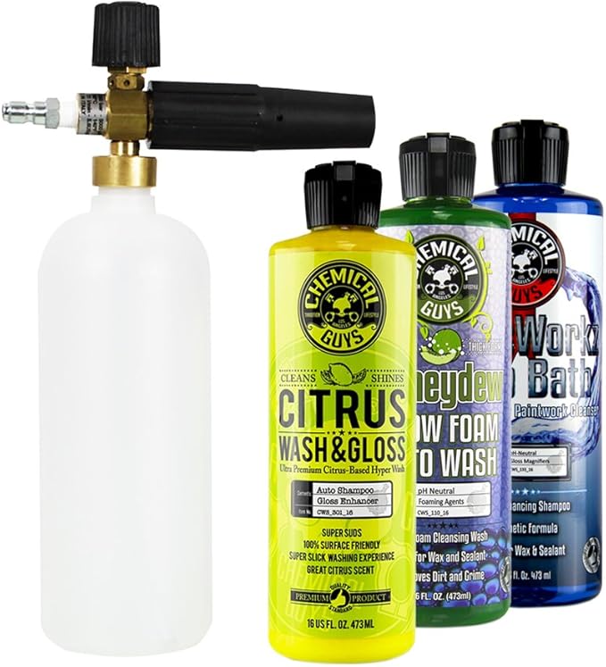 Chemical Guys EQP_305 MTM Next Generation Professional Foam Cannon & 3 Premium Soaps