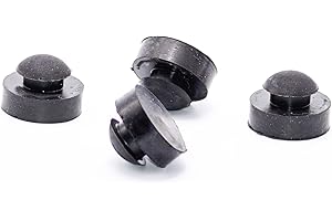 GENERIC PR-62 Vacuum Pump Feet – Compatible with JB Industries DV-42N, DV-85N, DV-3E Series – SBR Rubber Push-in Mount, 1" OD, 1/2" Hole (4 Pack)