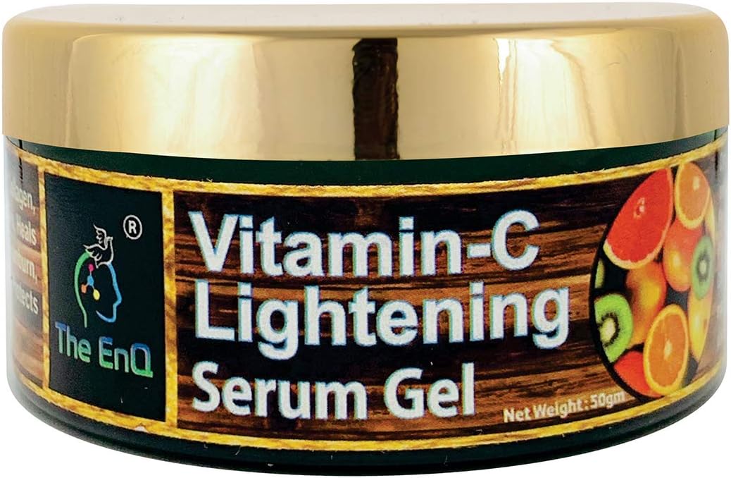 The EnQ Vitamin C Lightening Gel Skin Brightening and Anti Ageing Serum- 1.76 oz/ 50 g