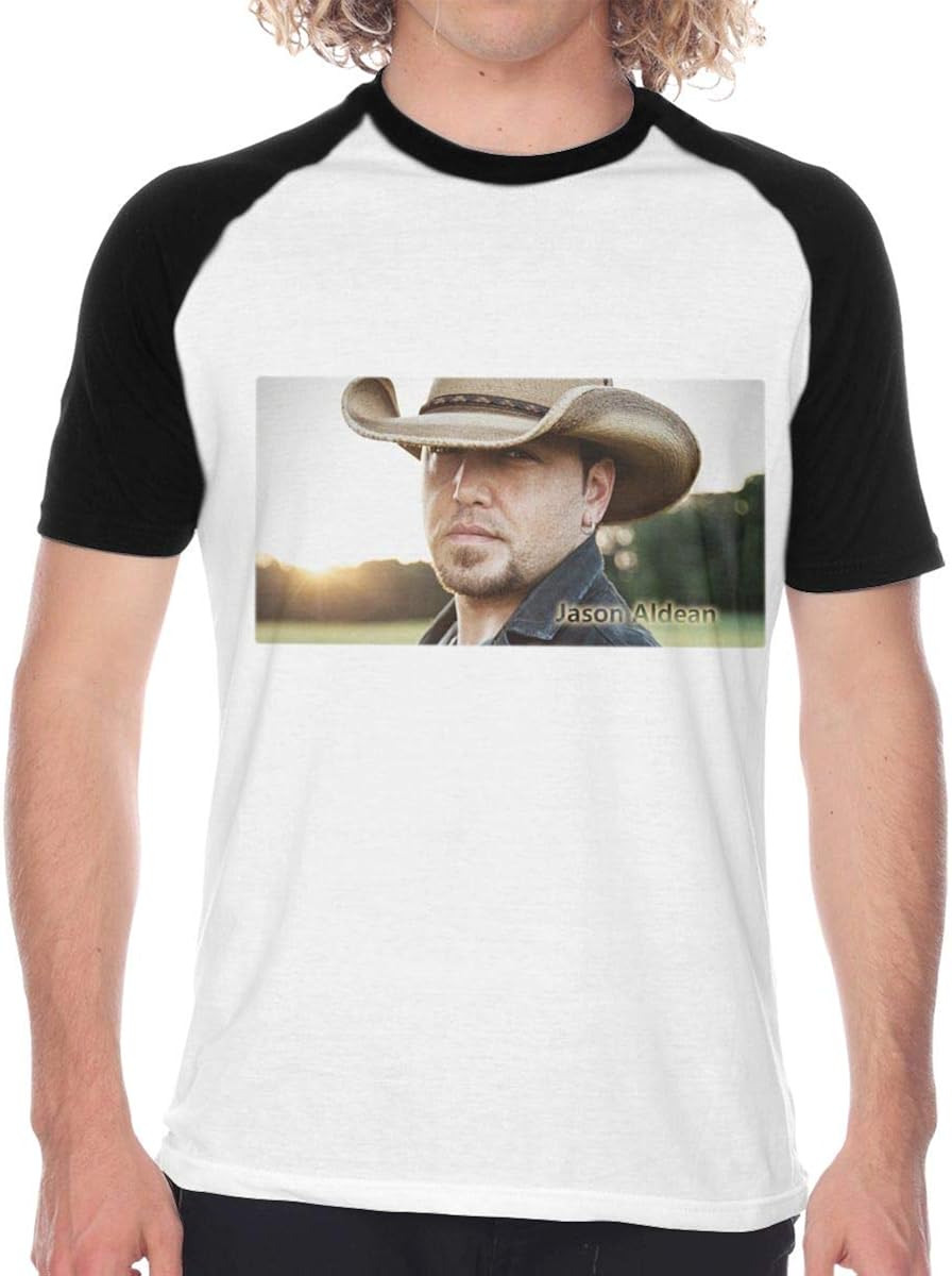 Amazon.com: FwadGacx Jason Aldean Old Boots Mens Youth Stylish Short