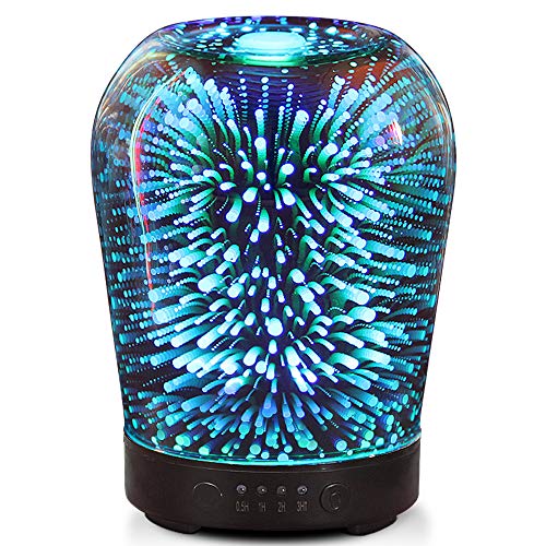 Porseme Essential Oil Diffuser, Aromatherapy Ultrasonic Cool Mist Humidifier, 3D Effect Night Light  - //medicalbooks.filipinodoctors.org