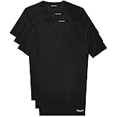 Tommy John Men's Essential Cool Cotton V-Neck Undershirt - Stay-Tucked Fit