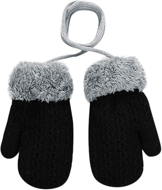 black newborn mittens