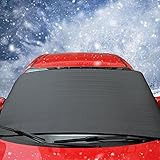 Big Ant Car Windshield Sunshade Reflective Sun Visor&Snow Cover - UV, Ice, Frost and Wind Proof in All Weather, Multi-used as Outdoors Picnic Mats, Yoga Mat, Tent Sleeping Pad with 58.3