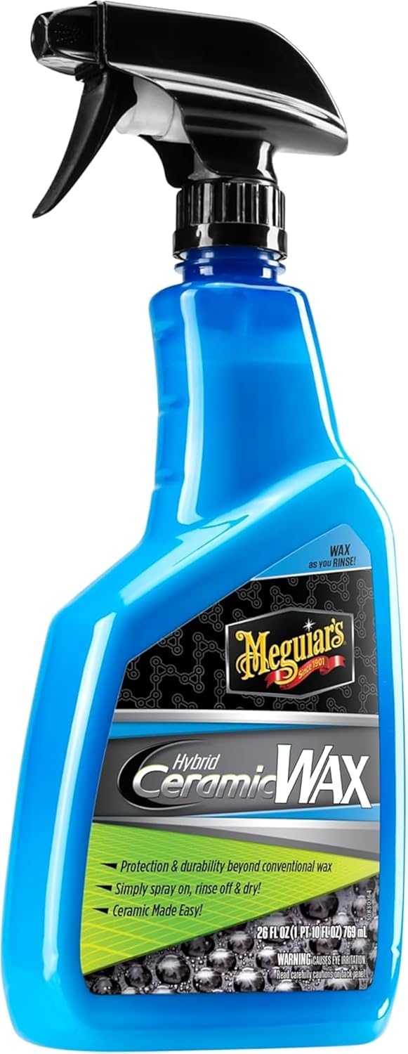 Meguiar's Hybrid Ceramic Wax 768ml - Easy-to-Use Spray Wax for Car Detailing with the Superior Protective Power of Advanced SiO2 Hybrid Barrier Technology - G190526EU