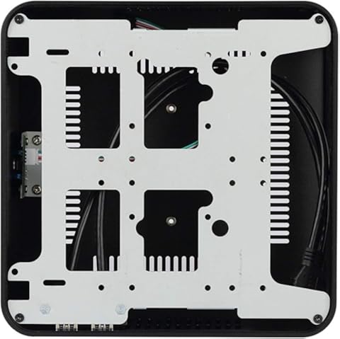 Red tide Cajas De Ordenadores Mainframe Chasis De Aluminio De Escritorio con Puerto USB 3.0 para El Juego De Chasis De Bricolaje Mini Caso Itx Pc,Negro