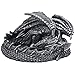 Decorative Metallic Look Mythical Dragon Ashtray with Celtic Symbol or Medieval Figurine Sculptures As Gothic Home Decor and Barware Smoking Receptacles & Fantasy Gifts for Smokers