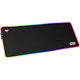 CP3 Mousepad Gaming RGB 12 Lighting Modes XXL Mouse Mat Large Anti-Slip Rubber Base and Waterproof PC Gaming Pad for Game and
