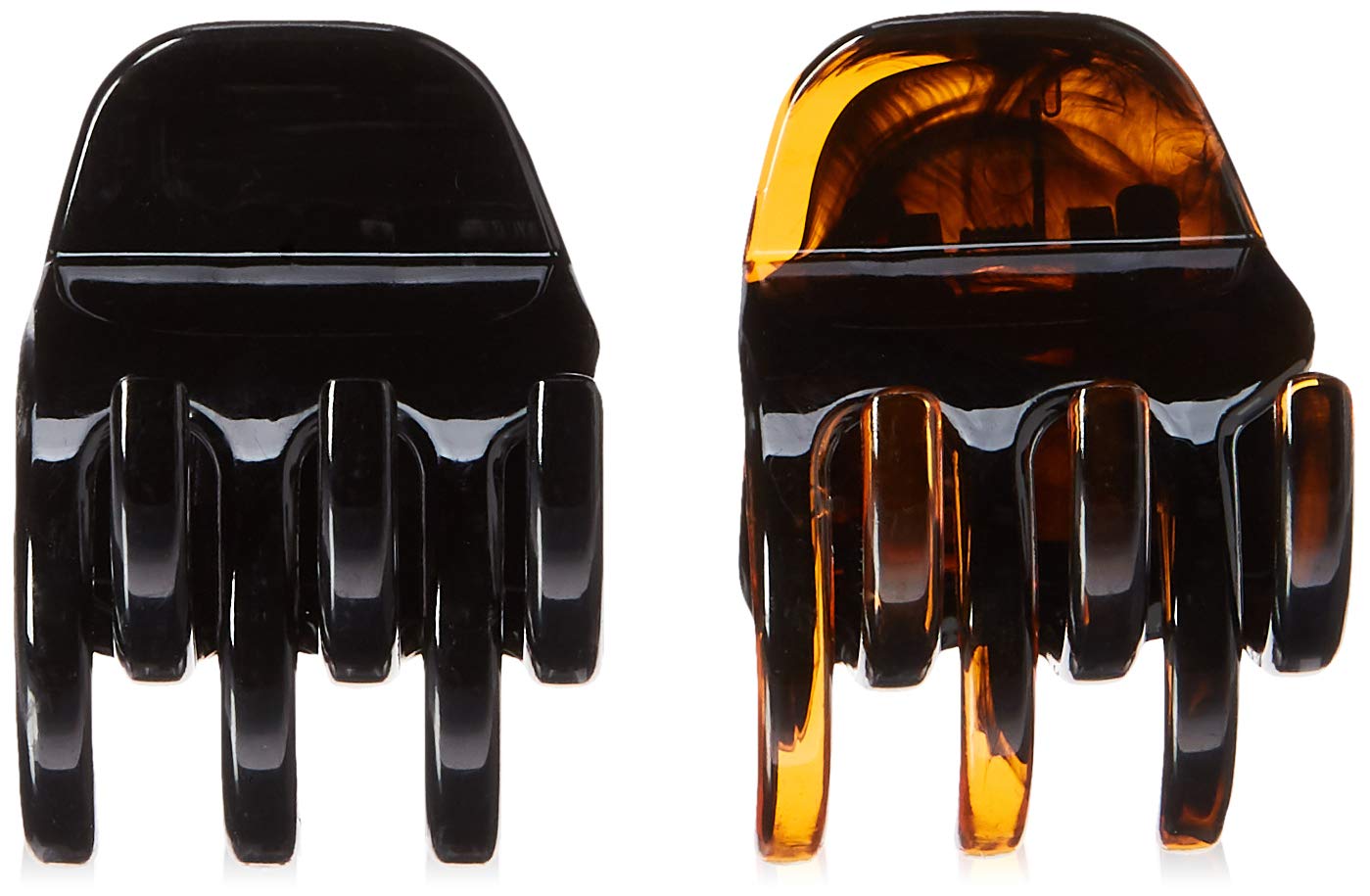 Goody 32764 Women's Classics 2 Medium Claw Clips, Pefrect for All Hair Types, Great for Easily Pulling Up Your Hair, Plastic Material, Black and Brown Colors, 2 Count (Pack of 1) : Hair Claws : Beauty