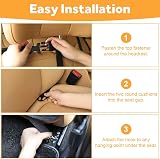 URAQT Car Seat Organizer Leather 8 Pockets Table Tray Tablet Holder Waterproof view 6