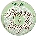 Angelstar Classic Christmas Assorted Round Absorbent Coasters (Set of 4), 4