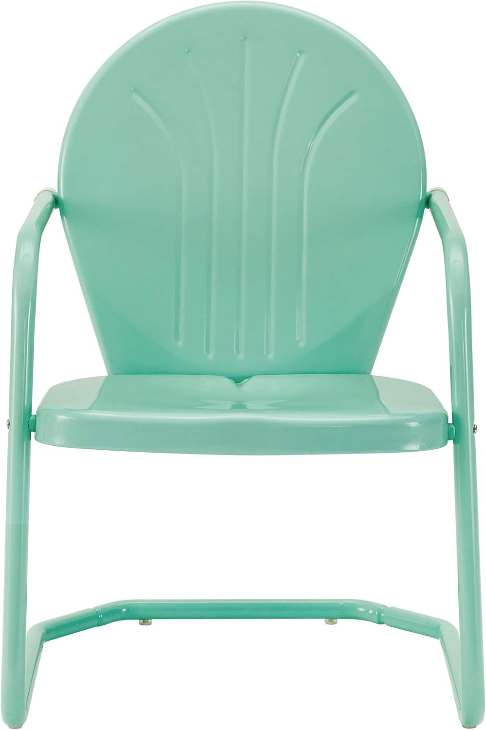 Crosley Furniture CO1001A-AQ Griffith Retro Metal Outdoor Chair, Aqua : Garden & Outdoor