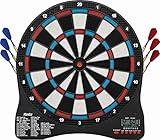 Fat Cat Sirius 13.5" Electronic Dartboard, Compact Size for Easy Install, Backlit Cricket Scoreboard, Easy to Use Button Interface, Optional Double in/Out Games, Target Tested Tough Segments