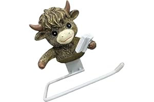 Funny Highlands Cow Toilet Roll Holder Bathroom Decor Farmhouse Mounted Funny Highlands Cow Roll Holder Wall Mounted Tissue D