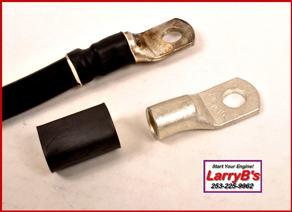 LarryB's Neg Battery Cable Repair End, Crimp and/or Solder, 2/0 AWG x 3/8". Automotive