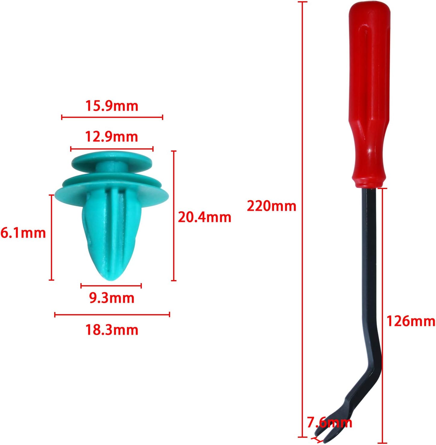TOYOTA Interni Pannello Passacavi Trim Fastener Clip Porta SPINE CARD STUD