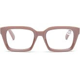 ZUVGEES Retro Style Blue Light Blocking Reading Glasses Big Eyeglass Frames Large lens Computer Readers