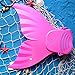 Zole Mermaid Swim Fin Adjustable Diving Monofin Swimming Foot Flipper Mono Swim Training For Kids Childrens (Pink with purple)