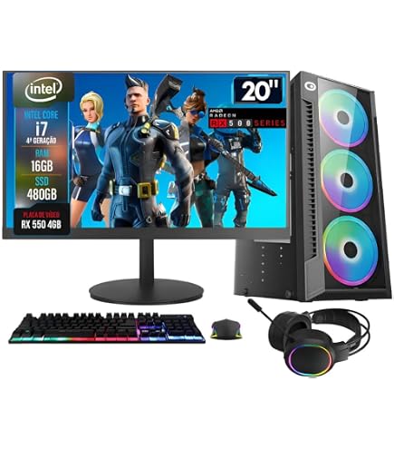 PC GAMER COMPLETO INTEL CORE I7 16GB RAM PLACA DE VIDEO GEFORCE