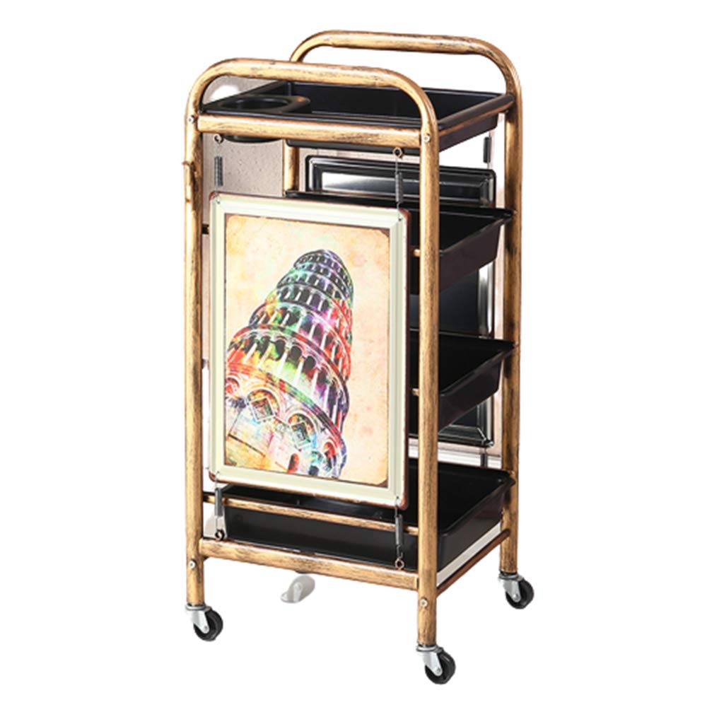 Mobile Salon Retro Hairdresser Trolley Barber Hair Coloring