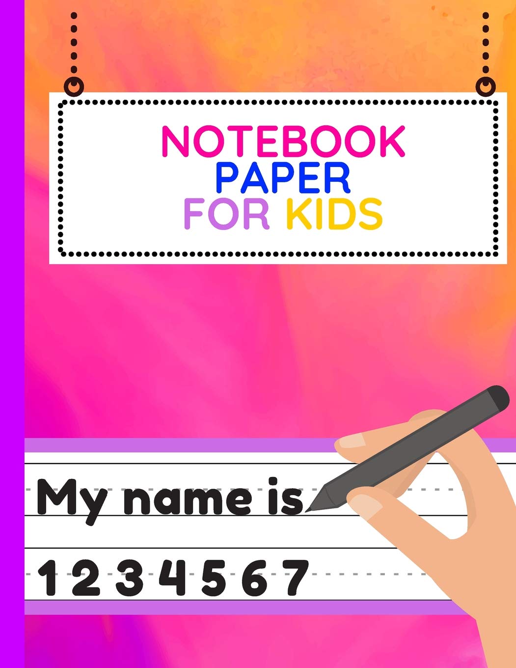 Preschool Nursery English Paper Pattern