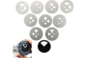 Griiyakii Clay extruder Tool,4 in 1 Extruser Die Set,10 Different Plates for Sculpting for Clay Gun Tools(Compatible with The Shimpo Handheld Extruder and The Griiyakii Clay extruder)