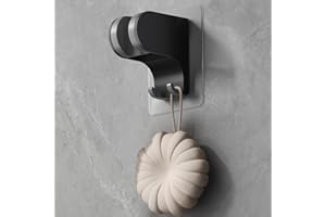 HEROBAI Hand Held Shower Head Holder Wall Mount, Shower Hose Holder Adhesive with 2 Hanger Hooks, Adjustable Shower Handle Ho