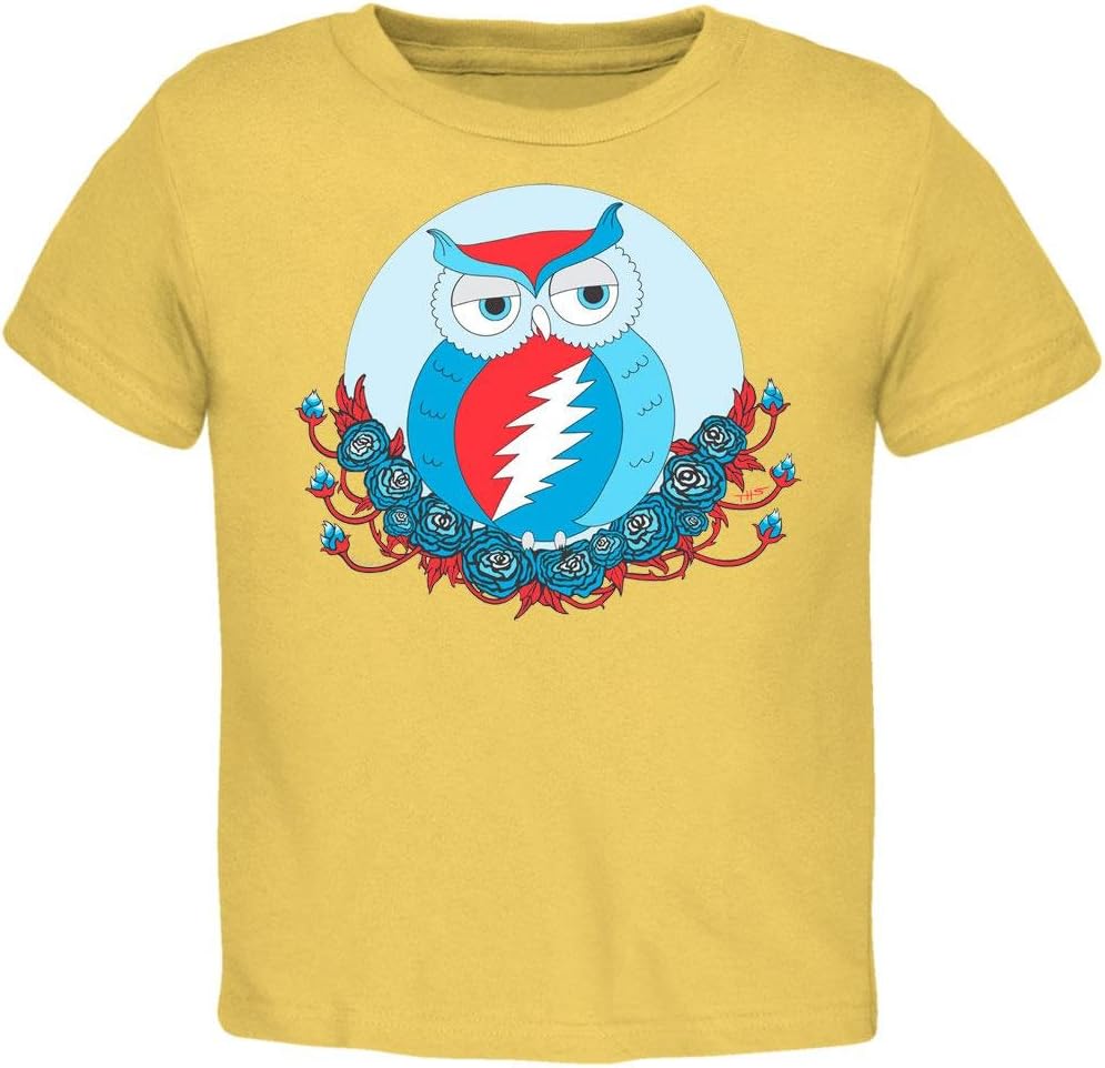 Little Hippie Grateful Dead - Steal Your Face Owl Banana Toddler T-Shirt