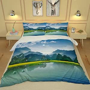 SUNHAON Juego De Cama 3D Personalizado Individual Doble Tamaño Queen
