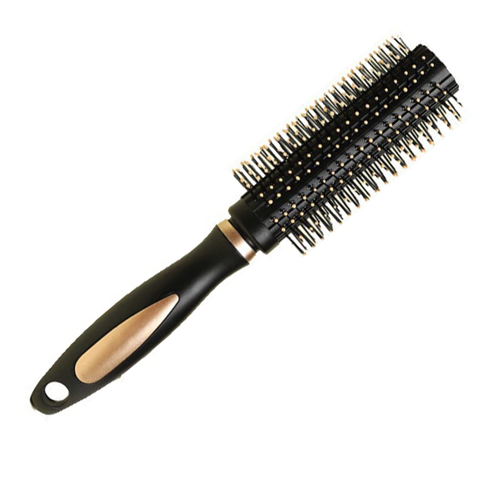 Kasoud Round Hair Comb, Brush for Blow Drying Styling, At-Home Hairstyling Tool, Radial Vent Brush for Creating and Smoothing Curly or Wavy Hair