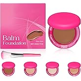 Peptide Bouncees Foundation, Balm Foundation, Hydrating, Age-Defying Makeup for Mature Skin, Natural, Medium Buildable Coverage, All Skin Types