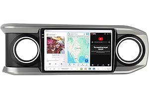 MekedeTech DUDUAUTO DUDU7 2K 2000X1200 Touch Screen 10.36 inch Car Radio Stereo Head Unit Dash Kit for Toyota Tacoma 2015 201