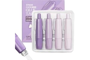 4pcs Double Sided Tape Pens, Glue Tape Pen for Scrapbooking, Gradient Color Dot Double Sided Glue Pens for Crafting, Cards, J